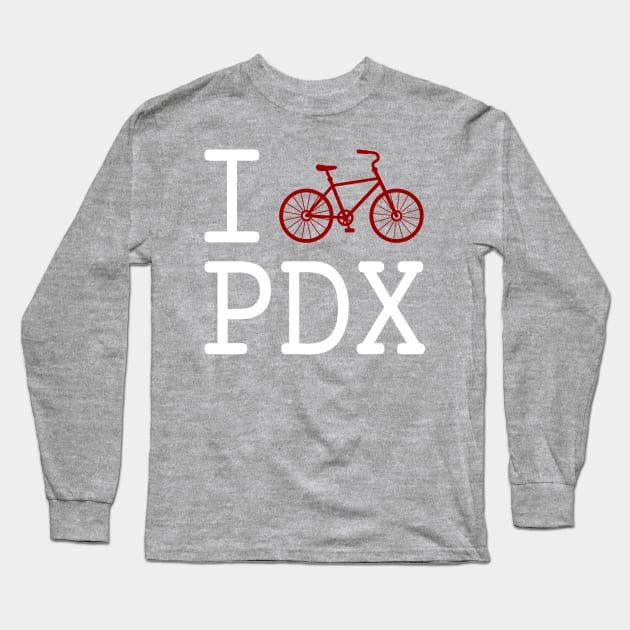 I (bike) PDX Long Sleeve T-Shirt by Boogiebus